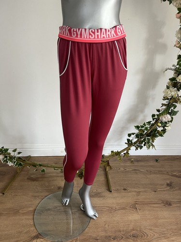 Gymshark Recess Joggers Bottoms Womens Size XS & S Red Pink Running Gym NEW OT17 - Picture 2 of 24