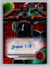 2023-24 Bowman Best University Basketball Denis Evans Red Geo Autograph /10