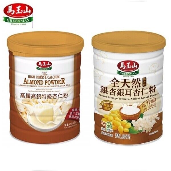 馬玉山 Greenmax High Fiber Almond / Ginkgo Tremella Apricot 馬玉山 Greenmax High Fiber Almond / Ginkgo Tremella Apricot