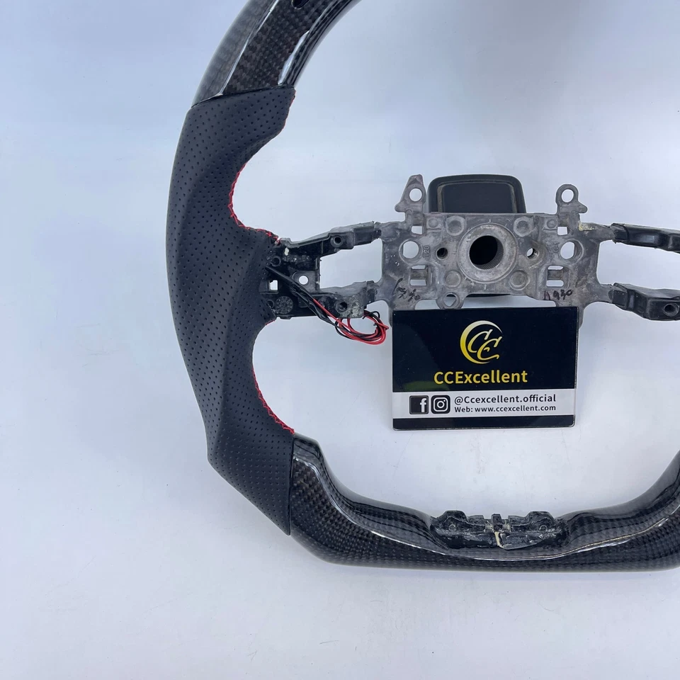 Volante de fibra de carbono real Accord para 11ª generación Honda civic (FL5)/12ª generación Foto 4 de 4