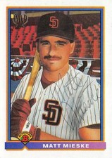 Matt Mieske autographed Baseball Card (Padres) 1991 Bowman MVP #694 ballpoint