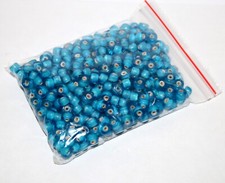 200 grams White Heart Beads, Jewelry making glass beads.