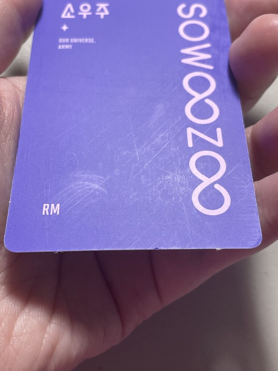 Official RM Sowoozoo Blu-Ray Photocard Namjoon BTS Bangtan