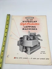 VINTAGE 1956 NORTON HYPROLAP LAPPING MACHINE - SALES/SPECIFICATION BROCHURE