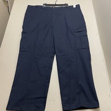DICKIES Mens Sz 48 UU Waist Back Hip Pocket Navy Blue Work Pants NWT