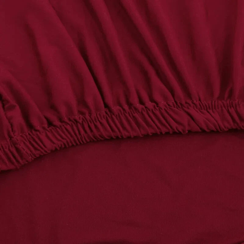 Solid Color Adjustable Chair Cover Spandex Slipcovers Chair Covers Dining Room - Image 4 of 4