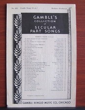 Cradle Song - Brahms - 1916 Sheet music - Piano Vocal SA Women's Voices