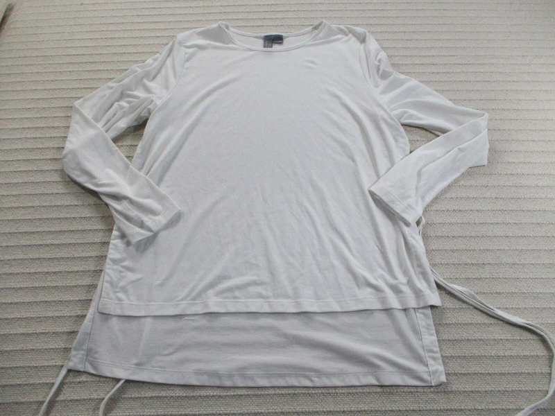 sweaty-betty long sleeve high low crew neck stretch solid shirt