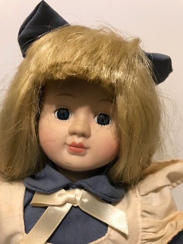 Old 16" Doll on Stand 40+ Years Old Alice in Wonderland - Picture 2 of 6