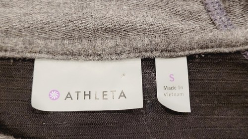 Athleta Limitless Mesh Hoodie Black & Gray W/ Thumb Holes Women's Size Small EUC - Picture 9 of 11