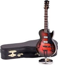 7" BROWN ELECTRIC GUITAR Miniature Musical Instrument Figurine, Broadway Gifts