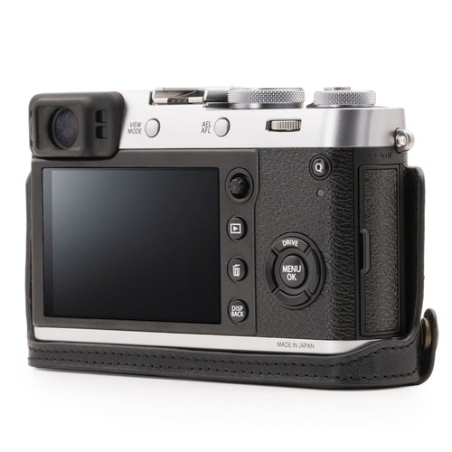 MegaGear Fujifilm X100F Ever Ready Top Maserung Leder Kamera halbe Hülle und Riemen - Bild 12 von 14