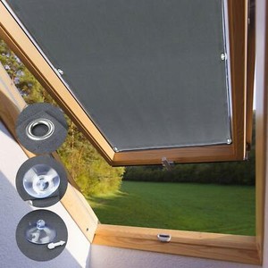 skylight blinds blackout thermal velux roller roof gray windows