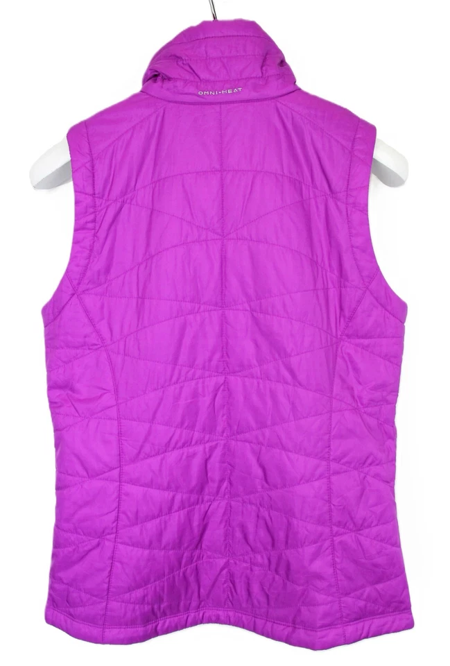 Columbia Omni-Heat Vest Women Small Zippered Padded Quilted Purple - Image 2 of 4