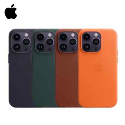 Compatible with iPhone 14 Series   Leather Case with MagSafe - Wireless charging