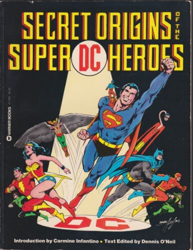 GN SECRET ORIGINS OF THE DC SUPER HEROES 1976 SOFTCOVER BATMAN SUPERMAN WW FLASH - Picture 1 of 2