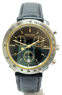 Orologio Hamilton Lancaster 8800 Chronograph Swiss ETA 251.262 Black Dial Watch