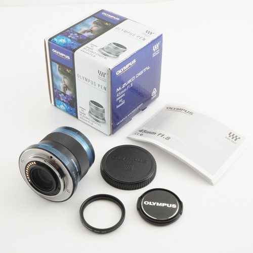 OLYMPUS M.ZUIKO 45mm F1.8 Black In Box AF Prime Lens from Japan #3445 - Picture 2 of 12