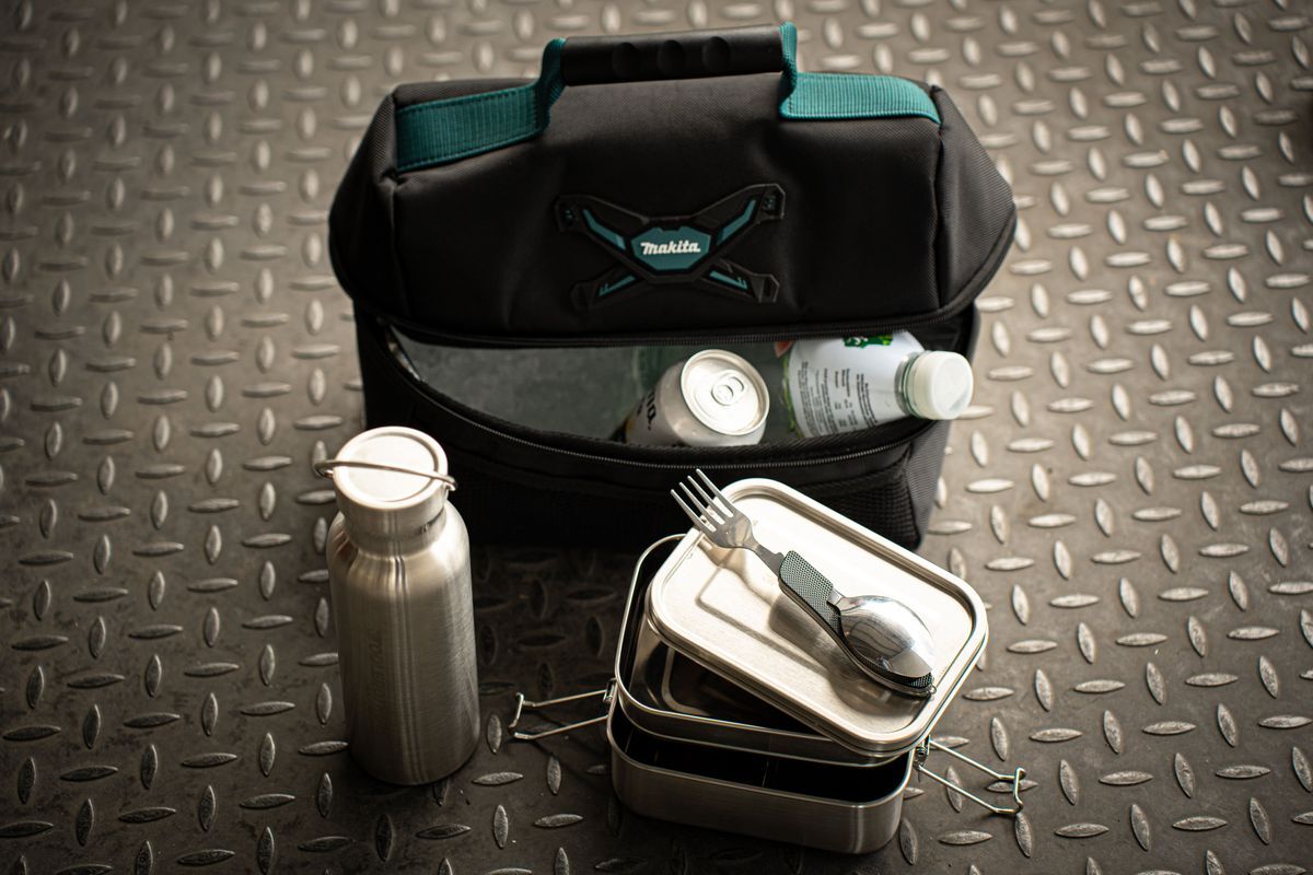 Обеденный набор для братьев по инструменту в Makita Kühltasche + Brotdose + Trinkflasche + Besteck