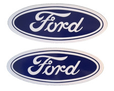 FORD BADGE VINYL GRAPHIC STICKER standard early Ford size Escort Fiesta XR2 x 2