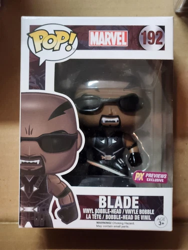 ¡FUNKO POP! MARVEL BLADE PX VISTAS PREVIAS EXCLUSIVAS #192 ABOVEDADO