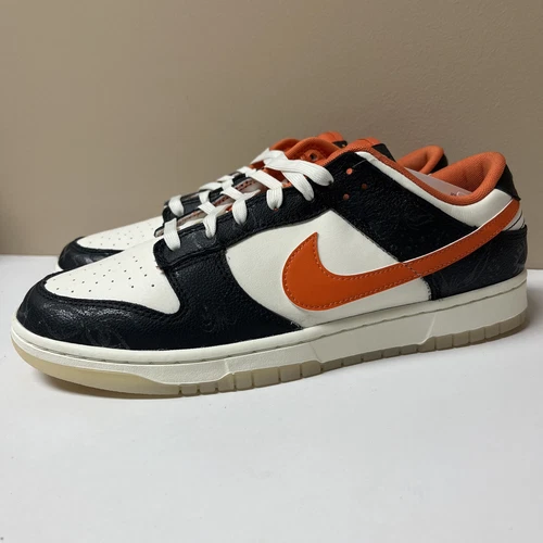Size 12 - Nike Dunk Low PRM Halloween 2021 Black White Orange
