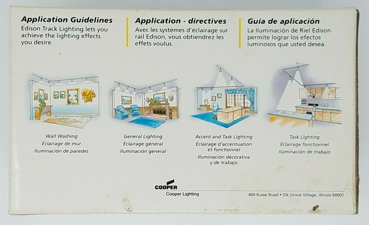 New Edison Track Light Lighting System E9306 White w/ Black Baffle. 50W-60W