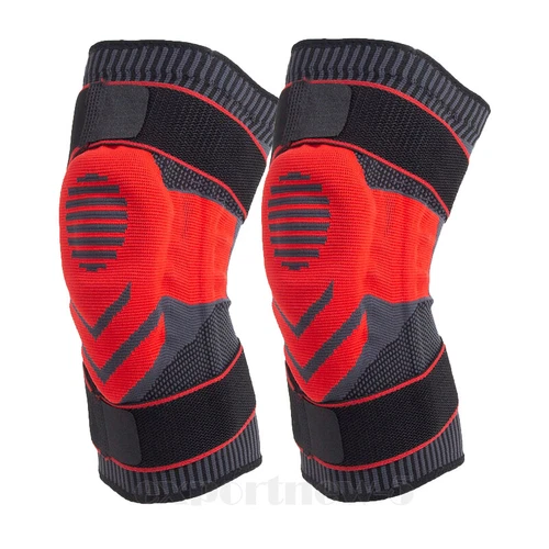 Knee Brace Compression Sleeve Support with Gel Pad Side Stabilizers Patella Wrap - Picture 36 of 57