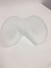 USDISC Clamshell Cases Economy, Double 2 Disc (Clear) - 25 Pack