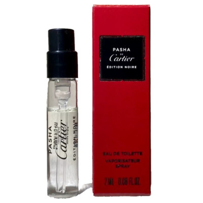 Pasha De Cartier Edition Noire Eau de Toilette EDT Sample Spray .06oz, 2ml NIB
