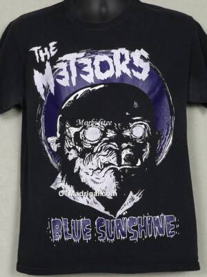 The Meteors Blue Sunshine Cotton Black Unisex T-shirt S-5XL