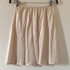 Adonna Vintage Nude Slip Skirt Women Size Medium