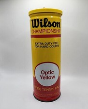 Vintage Wilson Extra Duty Championship Tennis Balls Optic Yellow SEALED NEW 