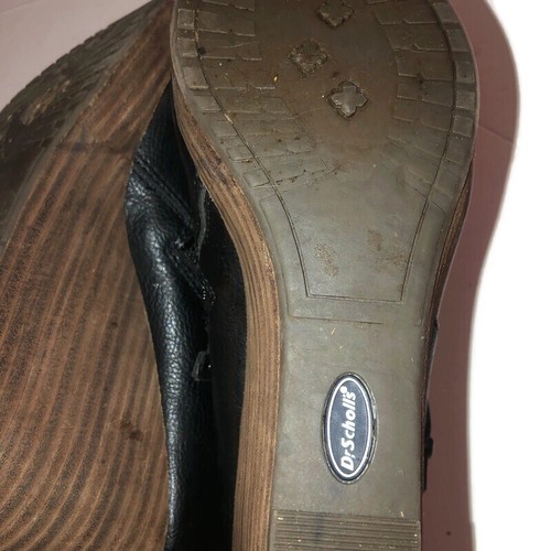 Botines de cuña Dr Scholls True Comfort Honor negros para mujer con cremallera lateral talla 9,5 - Imagen 8 de 8