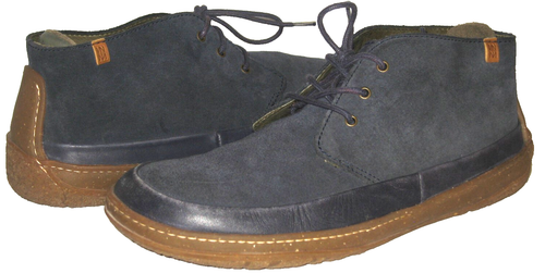 Women EL NATURALISTA Blue Leather & Suede Ankle Chukka Lace-Up Boots 41/10-10.5 - Picture 11 of 11