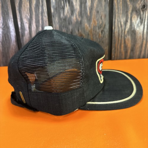 Vintage CH Control Trucker Mütze Strapback Cap Made in USA Patch schwarz Mesh Vintage - Bild 6 von 13