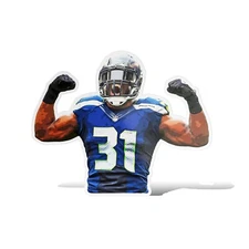 Kam Chancellor Seattle Seahawks Glossy Sticker Vinyl Laminate, Self Adhesive