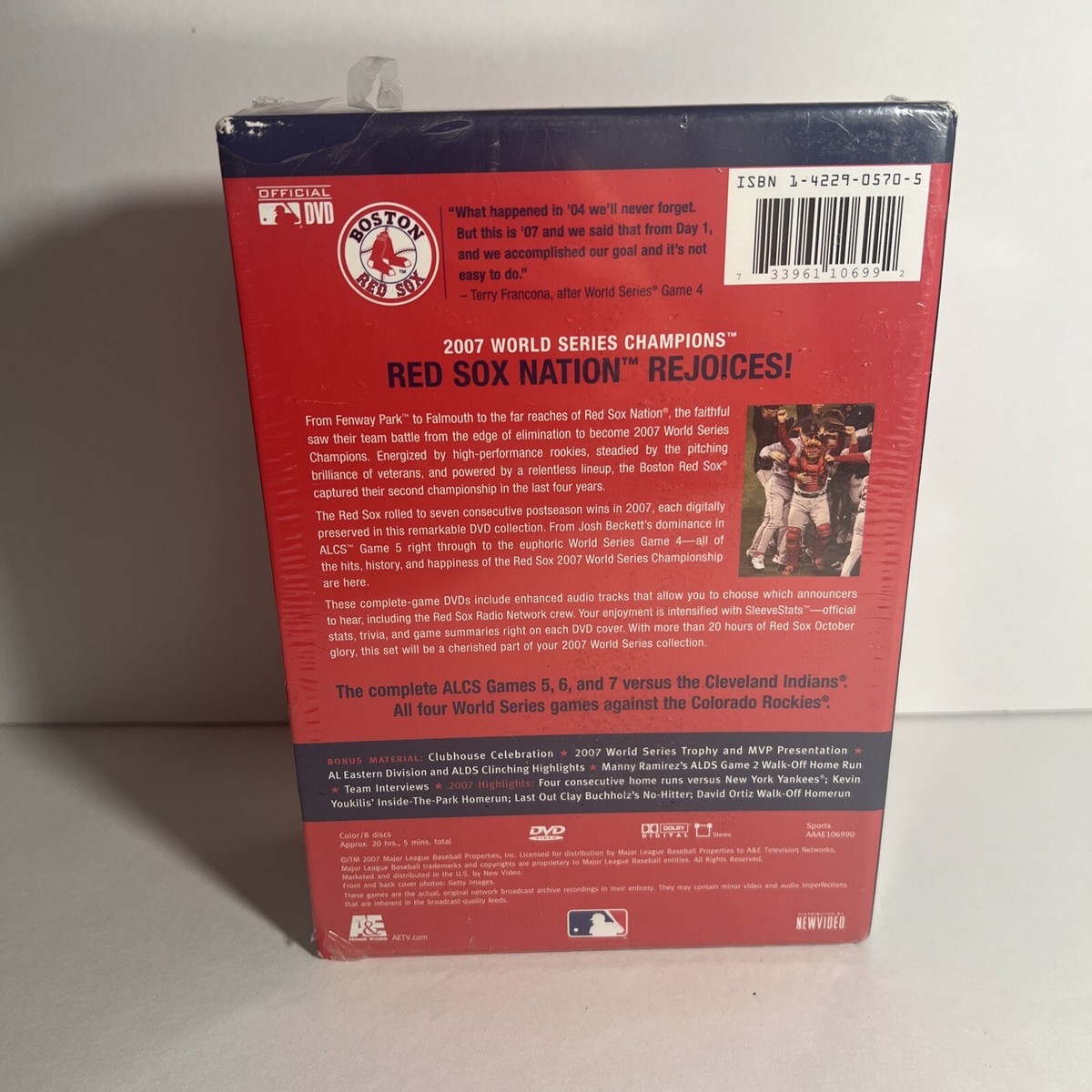 BOSTON RED SOX 2007 WORLD SERIES DVD上416 Boston Red Sox 2007 World Series DVD Collectors Edition 8 Disc Box