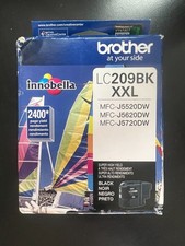 Brother LC209BK XXL Black Ink Cartridge Super High Yield Genuine 9091/OB