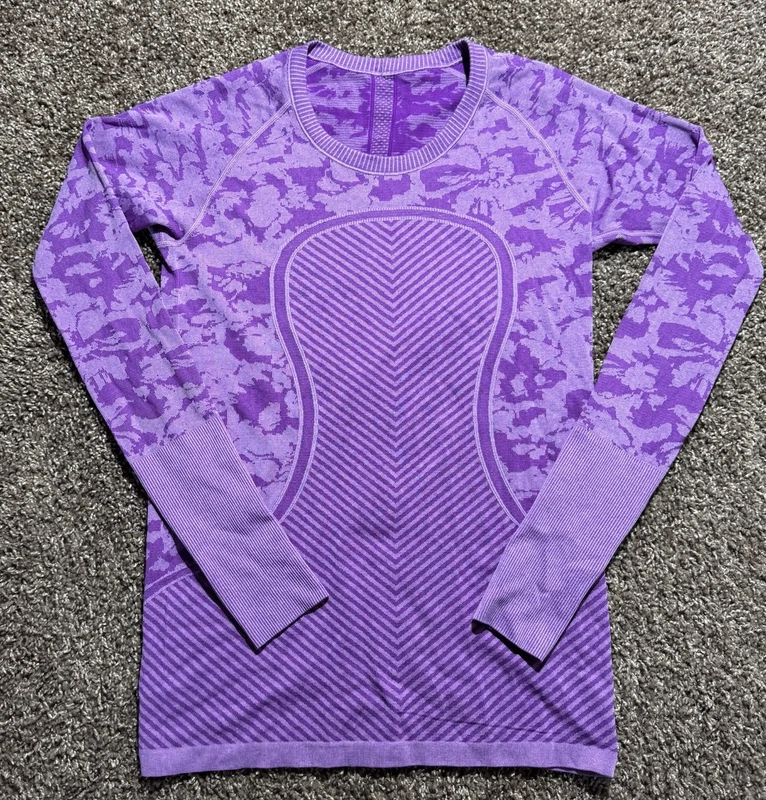 lululemon swiftly tech long sleeve crew heathered athletic 