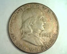 1948-D FRANKLIN HALF EXTRA FINE / ABOUT UNCIRCULATED XF/AU ATTRACTIVE TONING