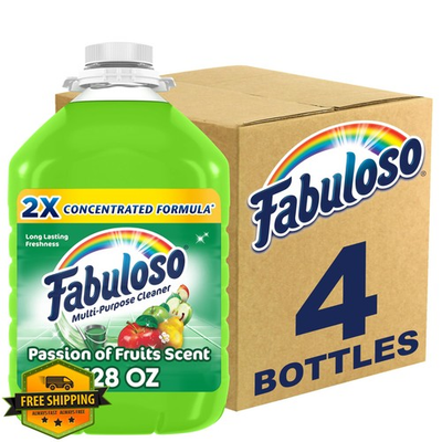 #ad #ad Fabuloso Passion of Fruits 2X Cleaner 128oz 4 Pack Multi Purpose $55.92