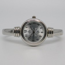 Cuff Bracelet Three-Hand Quartz Analog Women's Watch Sz. 5 3/4" New Battery