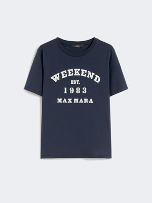 WEEKEND Max Mara Baumwoll T-Shirt mit Print gr WE5971056106006 WKDTENUE P/E26