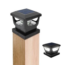 GEYUEYA Home Solar Post Lights,Solar Post Cap Lights Fence Post Lights Outdoo...