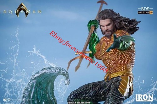 Iron Studios DC Aquaman 1/10 Scale Aquaman GK Polystone Model Statue Second-Hand - Picture 2 of 9