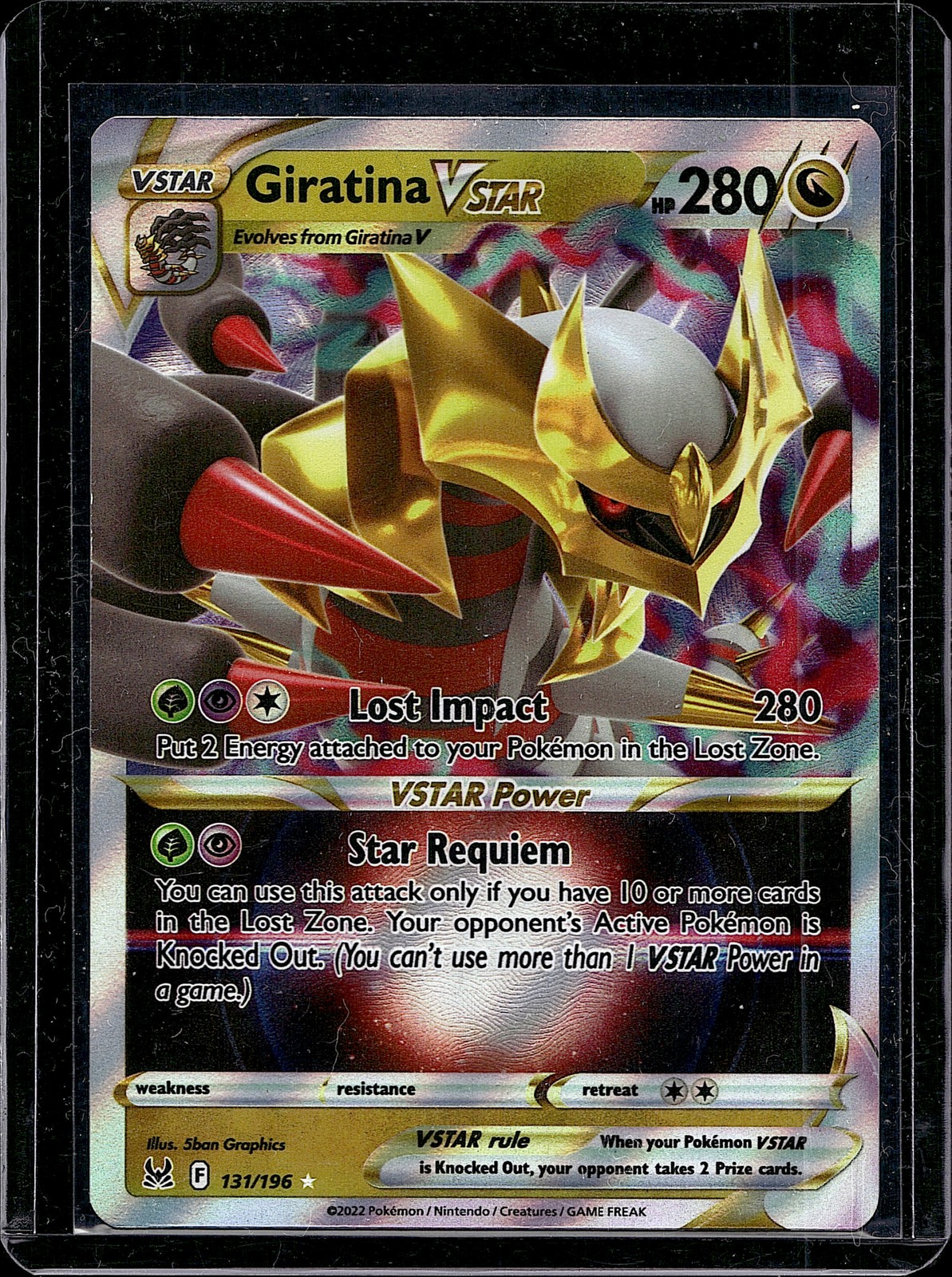 Giratina VSTAR 131/196 Lost Origin Ultra Rare Pokemon TCG Holo NM Card