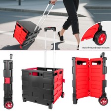 Heavy Duty Folding Rolling Trolley Box Cart, Folding boot cart, Extra Large 40kg