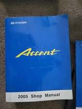 OEM 2005 Hyundai Accent Shop Service Repair & Electrical Manuals. VGC.