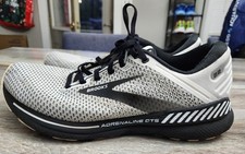 Brooks Adrenaline GTS 22 White Black Men's Size 12 Wide 2E Running Shoes 1103662